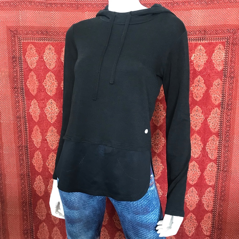 Bally Total Fitness Buttery Soft Knit Activewear Pullover Hoodie Size Small